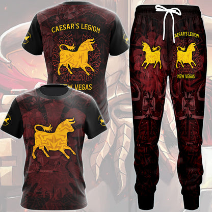 Fallout Caesar's Legion Video Game All Over Printed T-shirt Tank Top Zip Hoodie Pullover Hoodie Hawaiian Shirt Beach Shorts Joggers