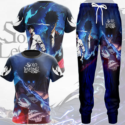 Solo Leveling Anime All Over Printed T-shirt Tank Top Zip Hoodie Pullover Hoodie Hawaiian Shirt Beach Shorts Joggers