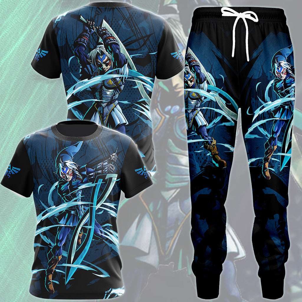 The Legend of Zelda Fierce Deity Link Video Game All Over Printed T-shirt Tank Top Zip Hoodie Pullover Hoodie Hawaiian Shirt Beach Shorts Joggers