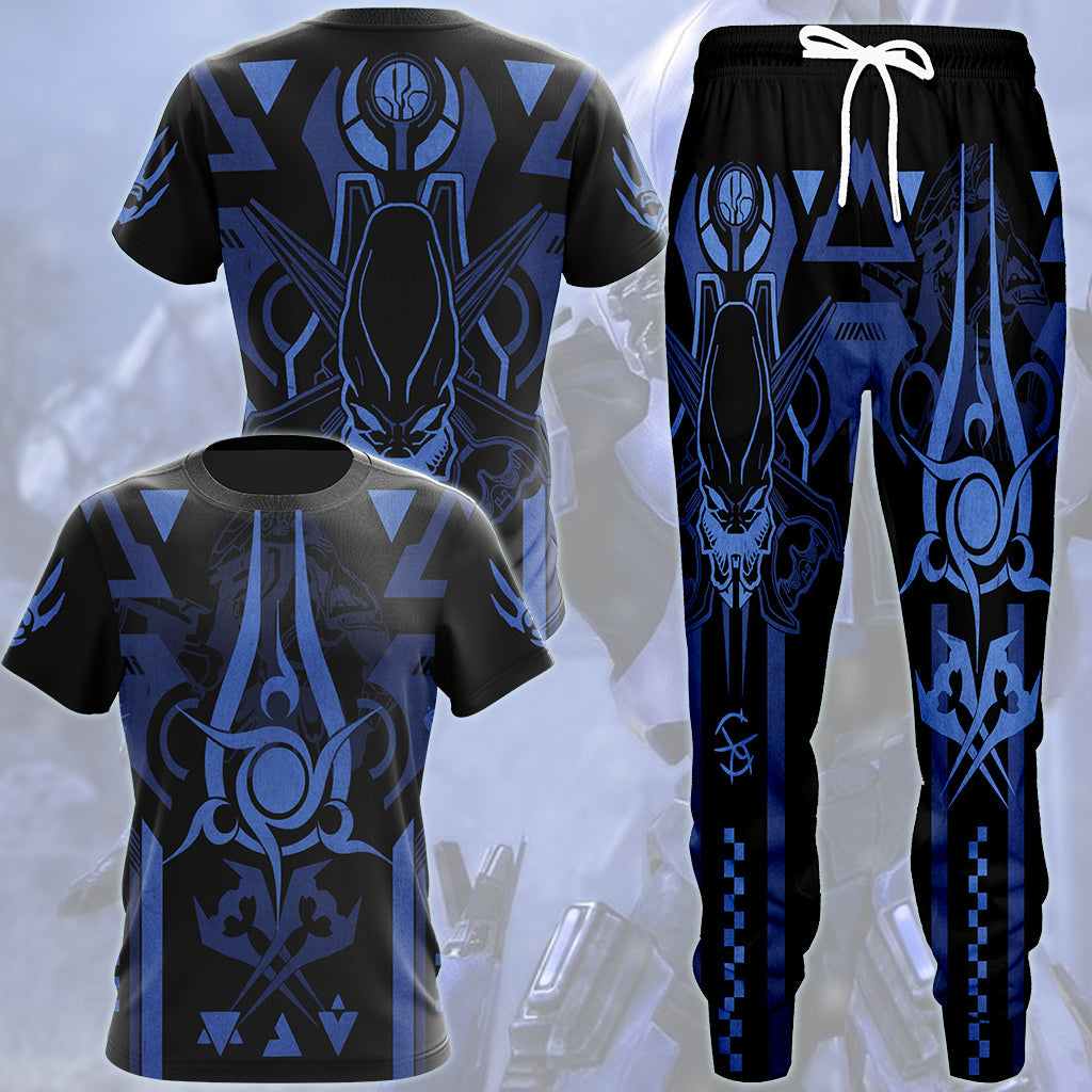 Halo Sangheili (Elite) Video Game All Over Printed T-shirt Tank Top Zip Hoodie Pullover Hoodie Hawaiian Shirt Beach Shorts Joggers