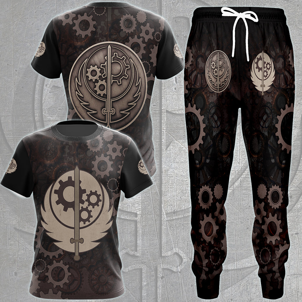 Fallout Brotherhood of Steel Video Game All Over Printed T-shirt Tank Top Zip Hoodie Pullover Hoodie Hawaiian Shirt Beach Shorts Joggers