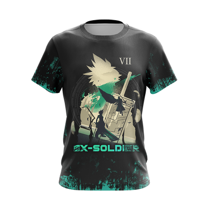 Final fantasy VII Ex-Soldier Unisex 3D T-shirt   