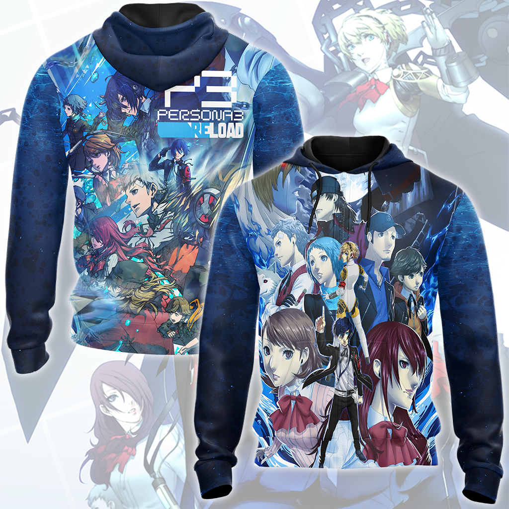 Persona 3 Reload Video Game All Over Printed T-shirt Tank Top Zip Hoodie Pullover Hoodie Hawaiian Shirt Beach Shorts Joggers Zip Hoodie S 