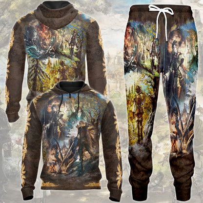 Octopath Traveler Zero Video Game All Over Printed T-shirt Tank Top Zip Hoodie Pullover Hoodie Hawaiian Shirt Beach Shorts Joggers