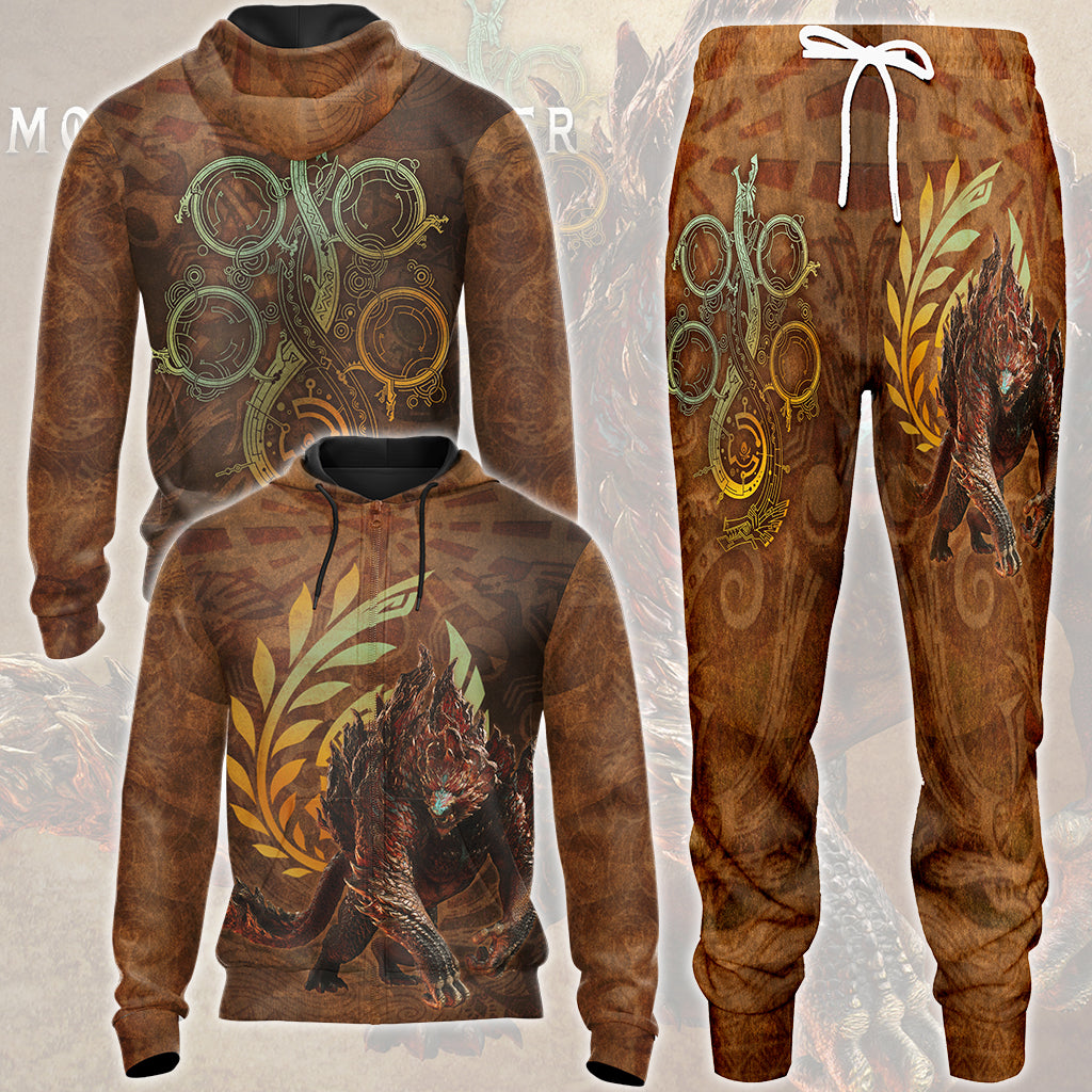 Monster Hunter Wilds Video Game All Over Printed T-shirt Tank Top Zip Hoodie Pullover Hoodie Hawaiian Shirt Beach Shorts Joggers