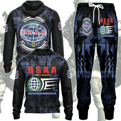 Resident Evil Bioterrorism Security Assessment Alliance (B.S.A.A.) Video Game All Over Printed T-shirt Tank Top Zip Hoodie Pullover Hoodie Hawaiian Shirt Beach Shorts Joggers