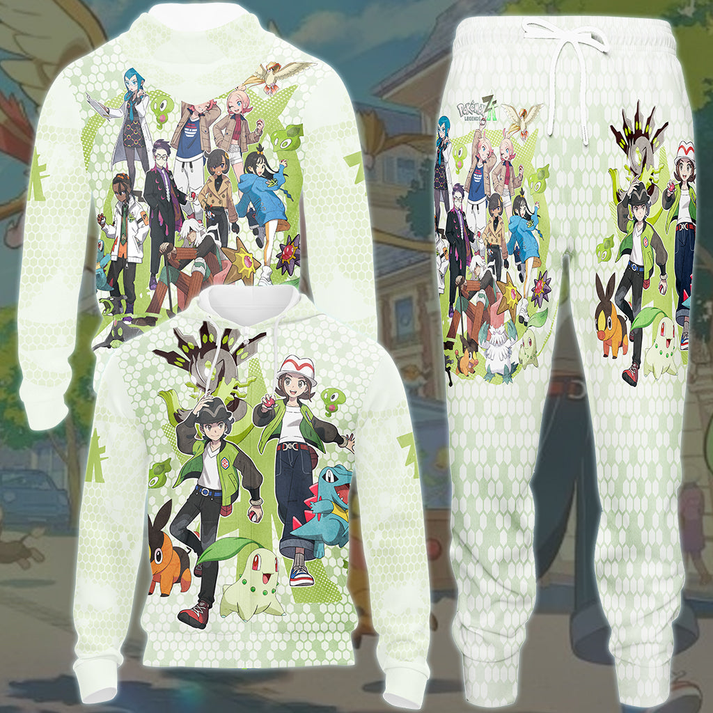 Pokemon Legends Z-A Video Game All Over Printed T-shirt Tank Top Zip Hoodie Pullover Hoodie Hawaiian Shirt Beach Shorts Joggers