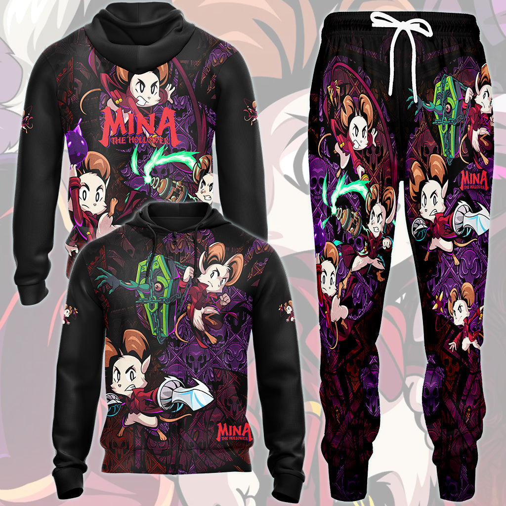 Mina the Hollower Video Game All Over Printed T-shirt Tank Top Zip Hoodie Pullover Hoodie Hawaiian Shirt Beach Shorts Joggers