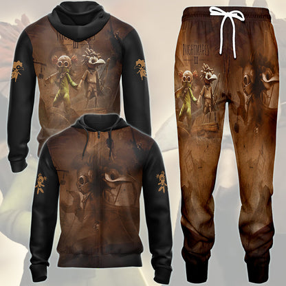 Little Nightmares 3 Video Game All Over Printed T-shirt Tank Top Zip Hoodie Pullover Hoodie Hawaiian Shirt Beach Shorts Joggers