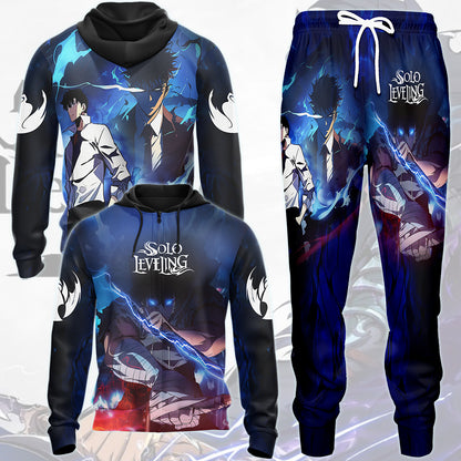 Solo Leveling Anime All Over Printed T-shirt Tank Top Zip Hoodie Pullover Hoodie Hawaiian Shirt Beach Shorts Joggers