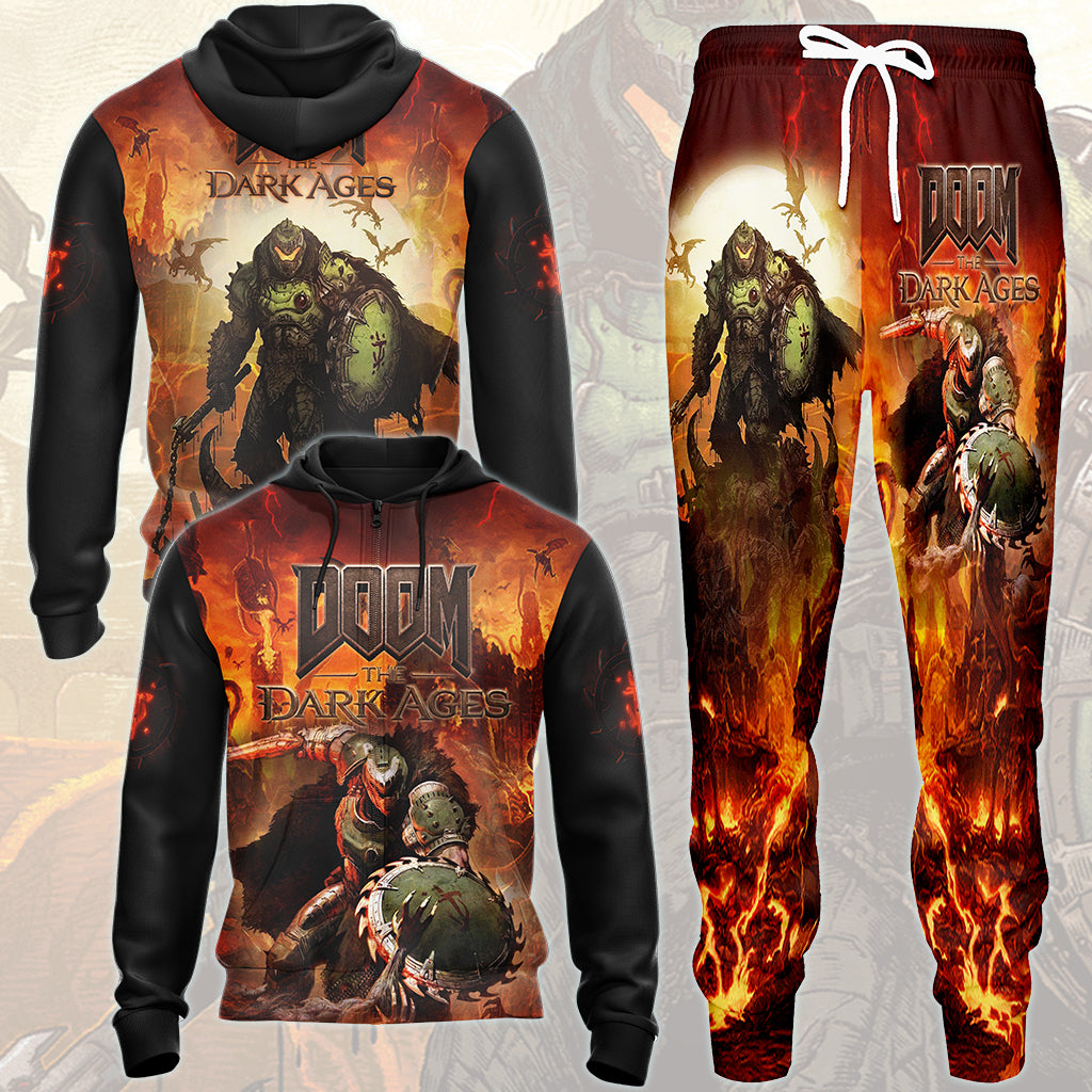 Doom: The Dark Ages Video Game All Over Printed T-shirt Tank Top Zip Hoodie Pullover Hoodie Hawaiian Shirt Beach Shorts Joggers