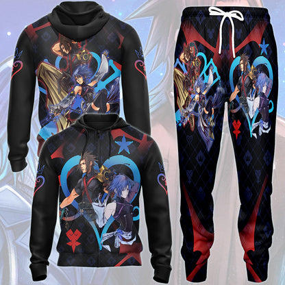 Kingdom Hearts Aqua and Terra Video Game All Over Printed T-shirt Tank Top Zip Hoodie Pullover Hoodie Hawaiian Shirt Beach Shorts Joggers