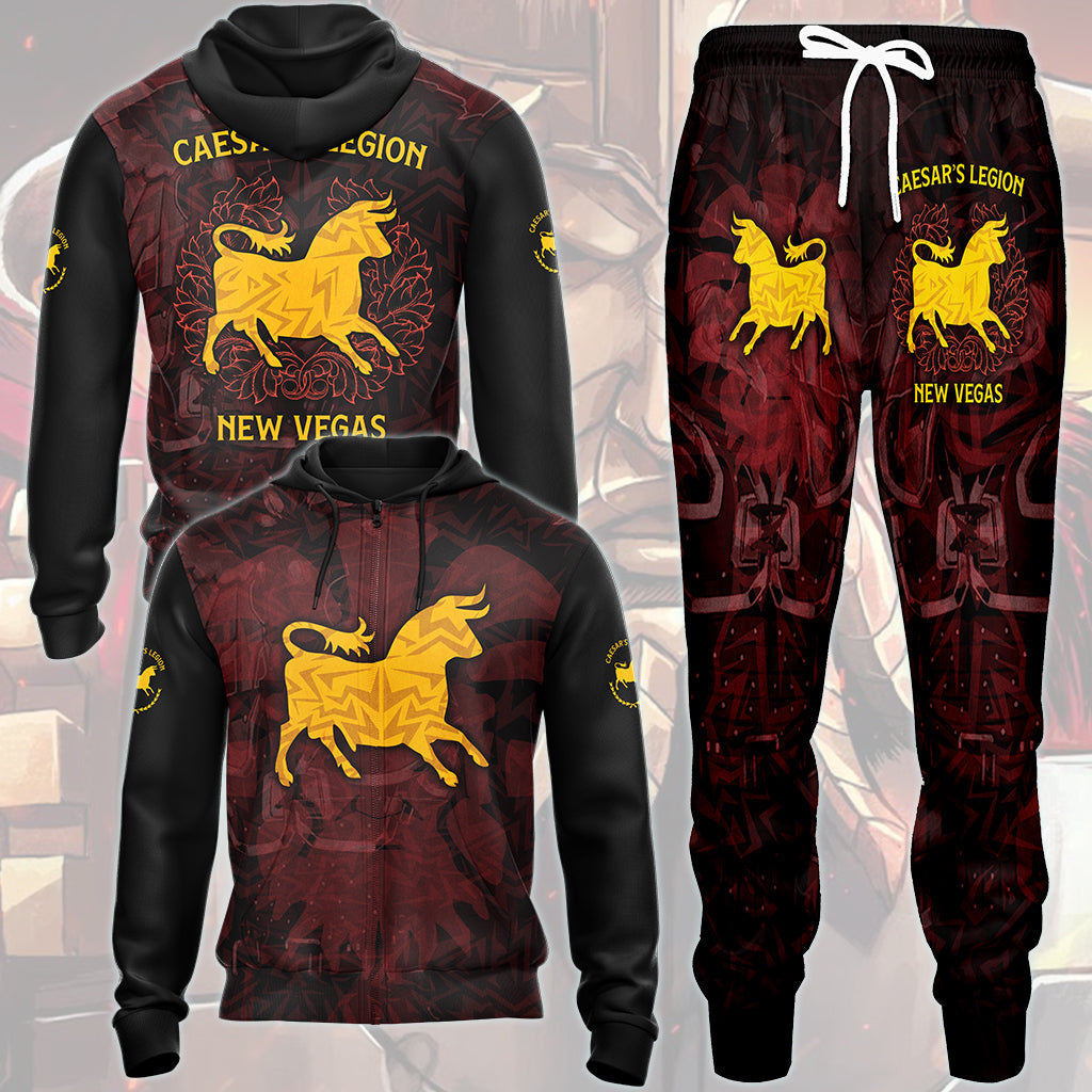 Fallout Caesar's Legion Video Game All Over Printed T-shirt Tank Top Zip Hoodie Pullover Hoodie Hawaiian Shirt Beach Shorts Joggers