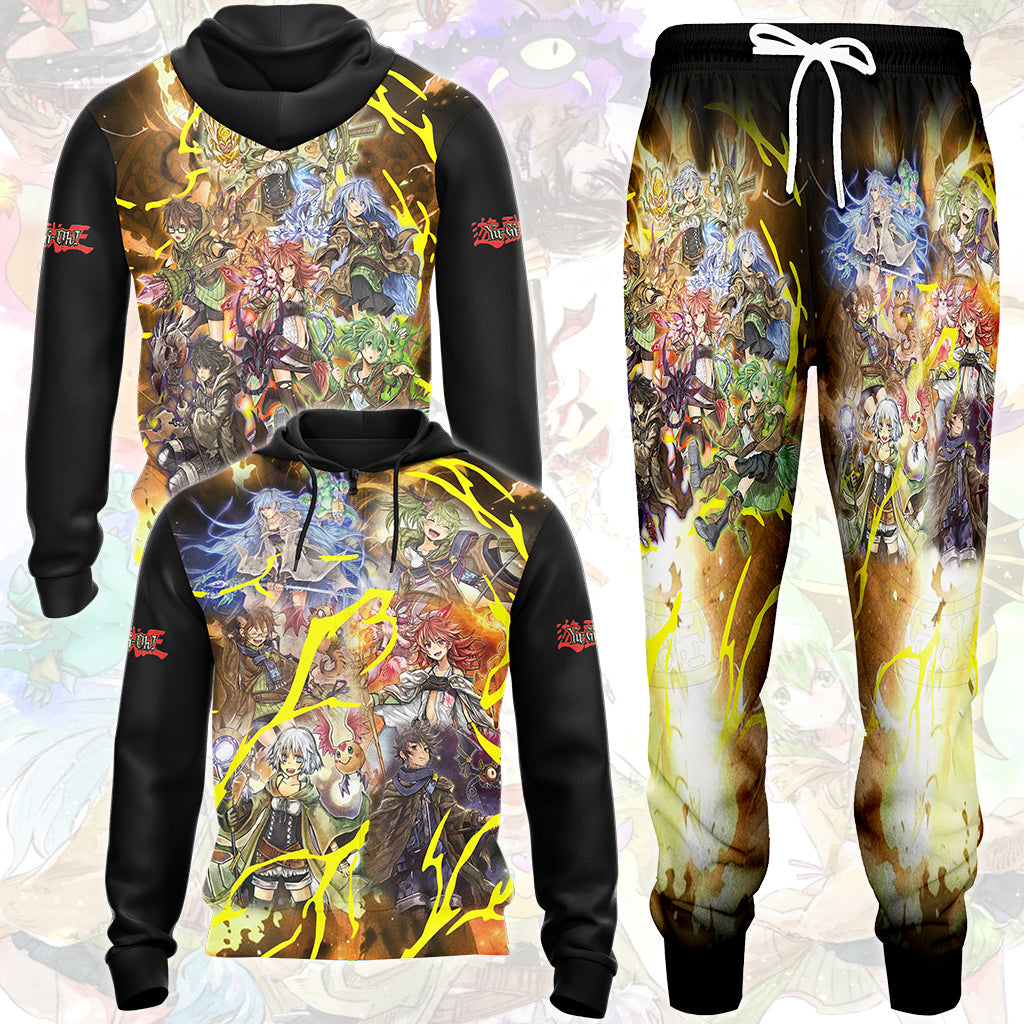 Yu-gi-oh! The Spirit Charmers Video Game All Over Printed T-shirt Tank Top Zip Hoodie Pullover Hoodie Hawaiian Shirt Beach Shorts Joggers