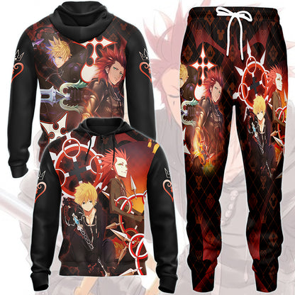 Kingdom Hearts Axel and Roxas Video Game All Over Printed T-shirt Tank Top Zip Hoodie Pullover Hoodie Hawaiian Shirt Beach Shorts Joggers