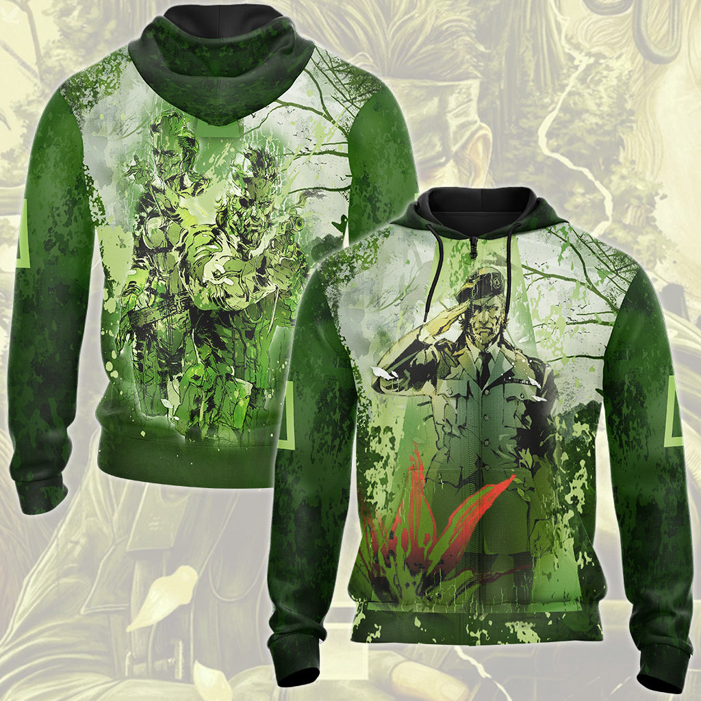 Metal Gear Solid: Snake Eater Video Game All Over Printed T-shirt Tank Top Zip Hoodie Pullover Hoodie Hawaiian Shirt Beach Shorts Joggers Zip Hoodie S