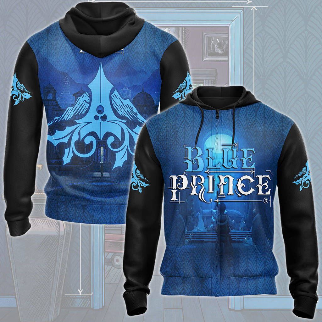 Blue Prince Video Game All Over Printed T-shirt Tank Top Zip Hoodie Pullover Hoodie Hawaiian Shirt Beach Shorts Joggers Zip Hoodie S