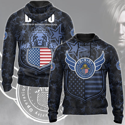 Resident Evil Division of Security Operations (D.S.O.) Video Game All Over Printed T-shirt Tank Top Zip Hoodie Pullover Hoodie Hawaiian Shirt Beach Shorts Joggers Zip Hoodie