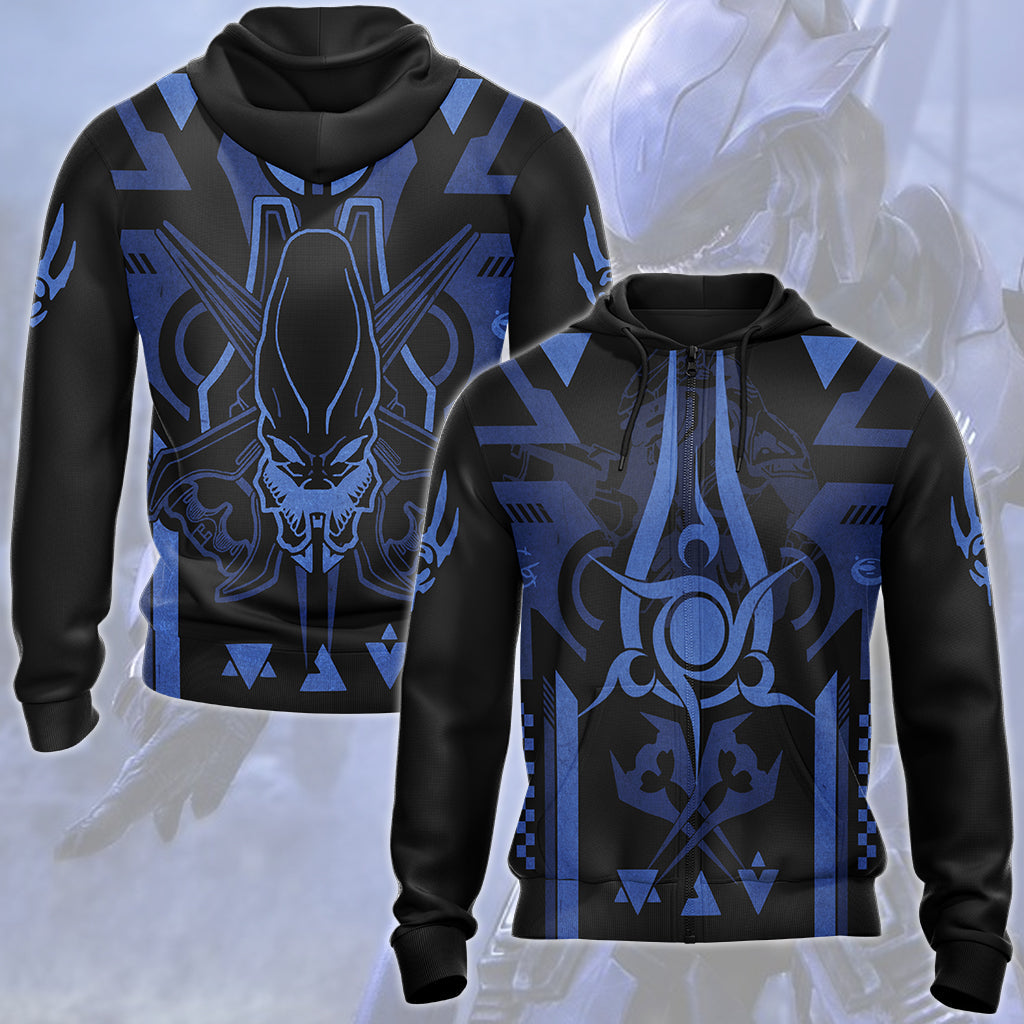 Halo Sangheili (Elite) Video Game All Over Printed T-shirt Tank Top Zip Hoodie Pullover Hoodie Hawaiian Shirt Beach Shorts Joggers Zip Hoodie
