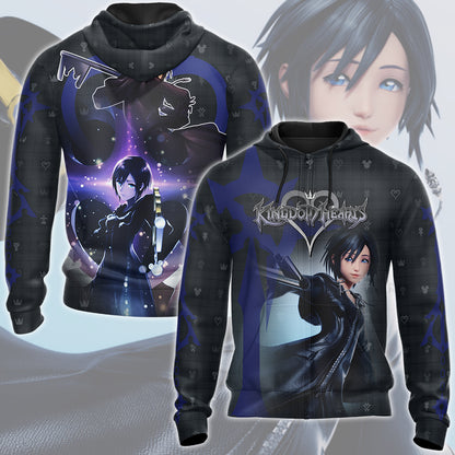 Kingdom Hearts Xion Video Game All Over Printed T-shirt Tank Top Zip Hoodie Pullover Hoodie Hawaiian Shirt Beach Shorts Joggers Zip Hoodie S