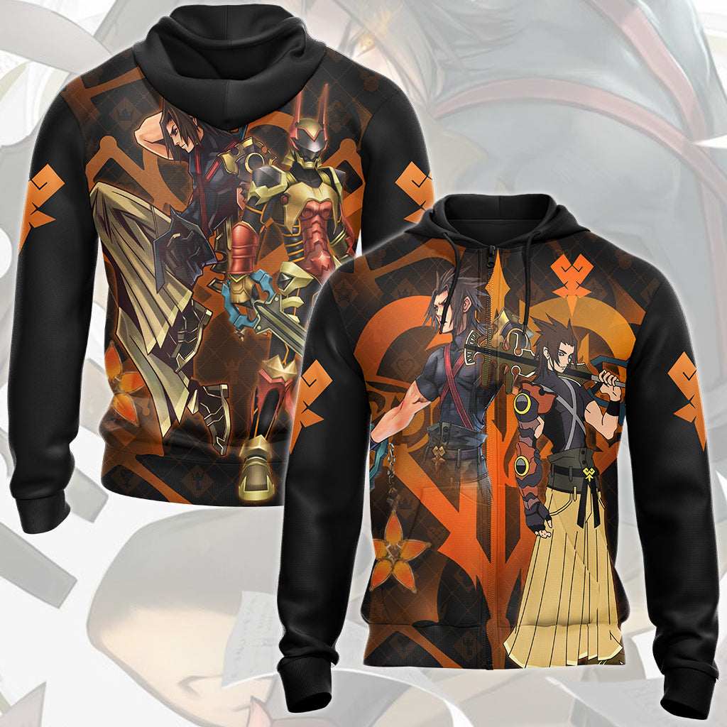 Kingdom Hearts Terra Video Game All Over Printed T-shirt Tank Top Zip Hoodie Pullover Hoodie Hawaiian Shirt Beach Shorts Joggers Zip Hoodie S