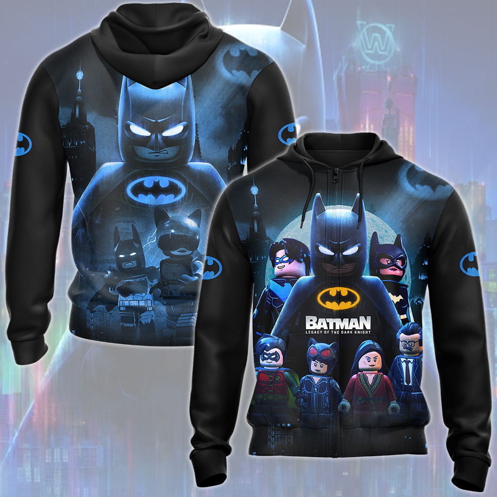 Batman: Legacy of the Dark Knight Video Game All Over Printed T-shirt Tank Top Zip Hoodie Pullover Hoodie Hawaiian Shirt Beach Shorts Joggers Zip Hoodie