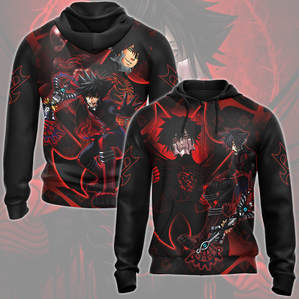 Kingdom Hearts Vanitas Video Game All Over Printed T-shirt Tank Top Zip Hoodie Pullover Hoodie Hawaiian Shirt Beach Shorts Joggers Zip Hoodie S