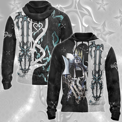 Kingdom Hearts The Gazing Eye (The Master's Eye) Keyblade Video Game All Over Printed T-shirt Tank Top Zip Hoodie Pullover Hoodie Hawaiian Shirt Beach Shorts Joggers