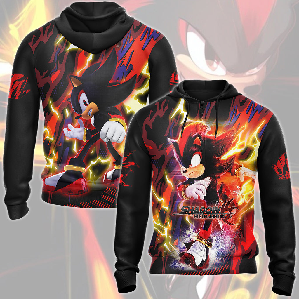 Shadow the Hedgehog (Sonic X) Video Game All Over Printed T-shirt Tank Top Zip Hoodie Pullover Hoodie Hawaiian Shirt Beach Shorts Joggers Zip Hoodie S