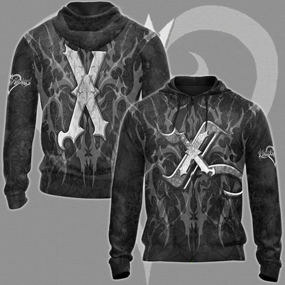 Kingdom Hearts Symbols Recusant’s Sigil Video Game All Over Printed T-shirt Tank Top Zip Hoodie Pullover Hoodie Hawaiian Shirt Beach Shorts Joggers