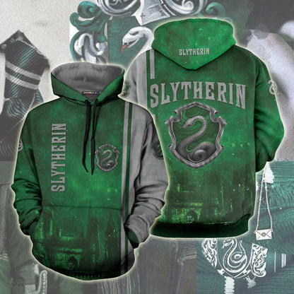 The Hogwarts Castle Slytherin Harry Potter Unisex 3D T-shirt Hoodie S 