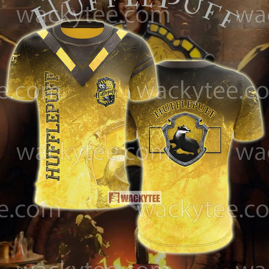 Hufflepuff My Honor Is My Loyalty Unisex 3D T-shirt   