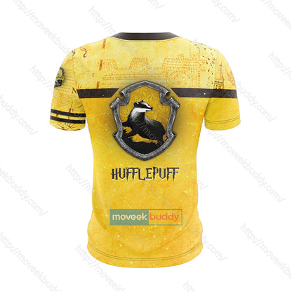 Hufflepuff House Harry Potter New Unisex 3D T-shirt   
