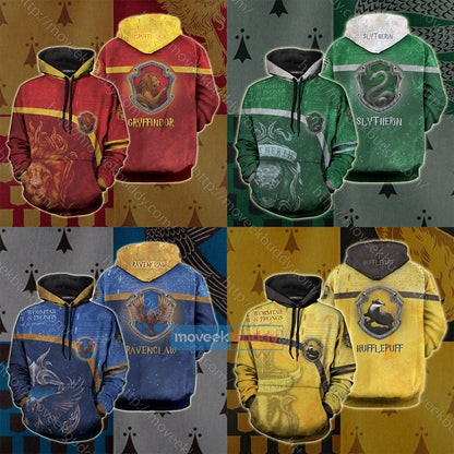 Hufflepuff House Harry Potter New Unisex 3D T-shirt   