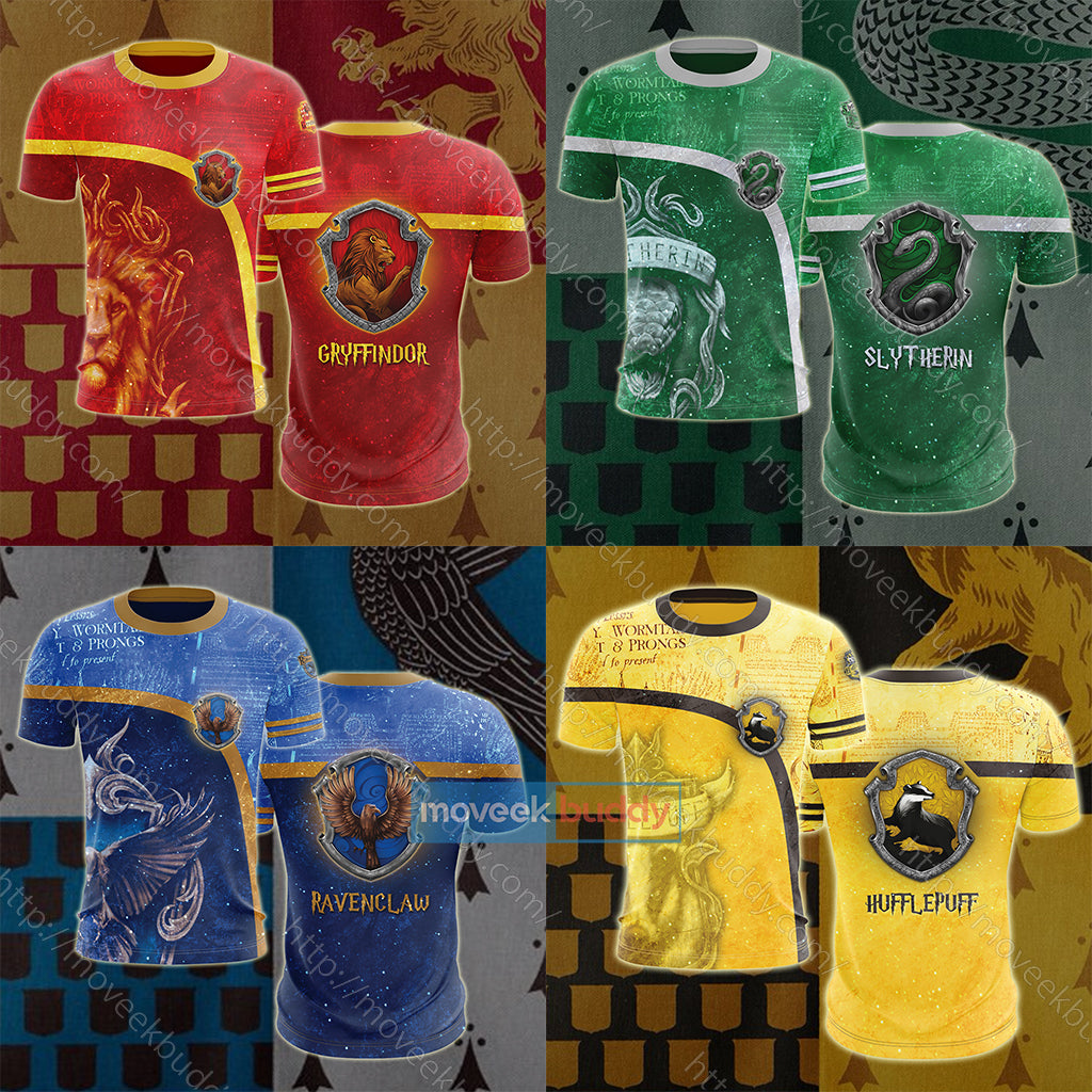 Slytherin House Harry Potter New Unisex 3D T-shirt   