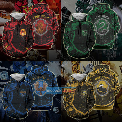 Hogwarts Cunning Like A Slytherin Harry Potter New Unisex 3D T-shirt   