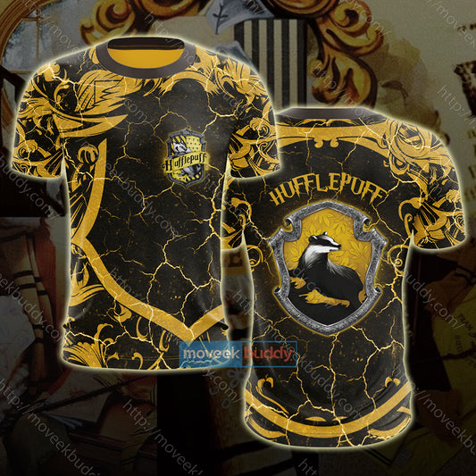 Hogwarts Loyal Like A Hufflepuff Harry Potter New Unisex 3D T-shirt   