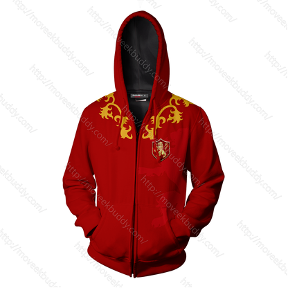 House Lannister Game Of Thrones Zip Up Hoodie   