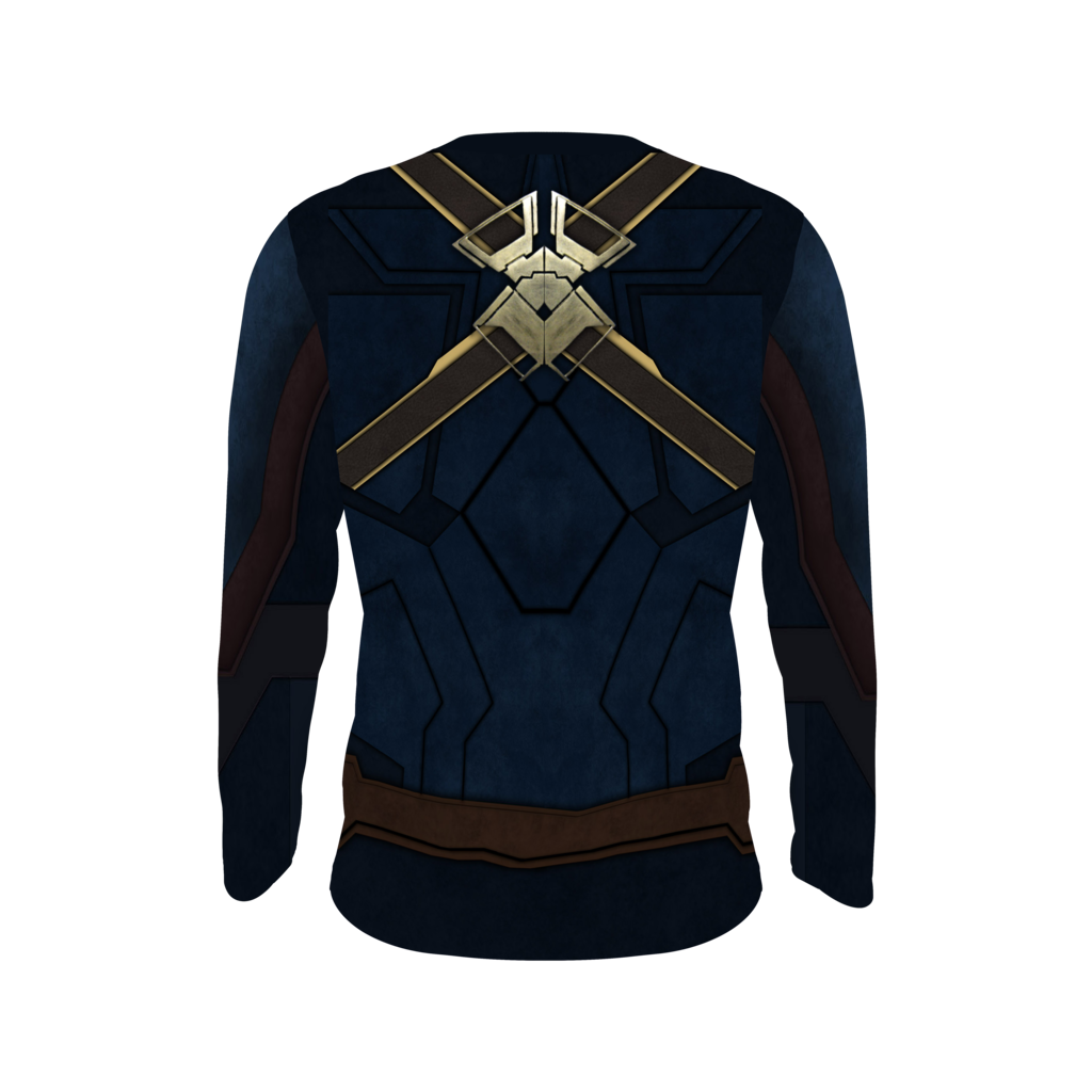 Captain America Cosplay 3D Long Sleeve Shirt   