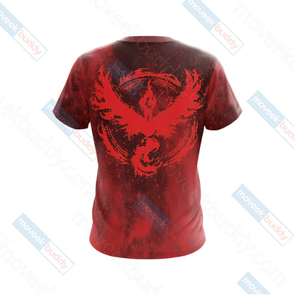 Pokemon Go - Team Valor New Unisex 3D T-shirt   