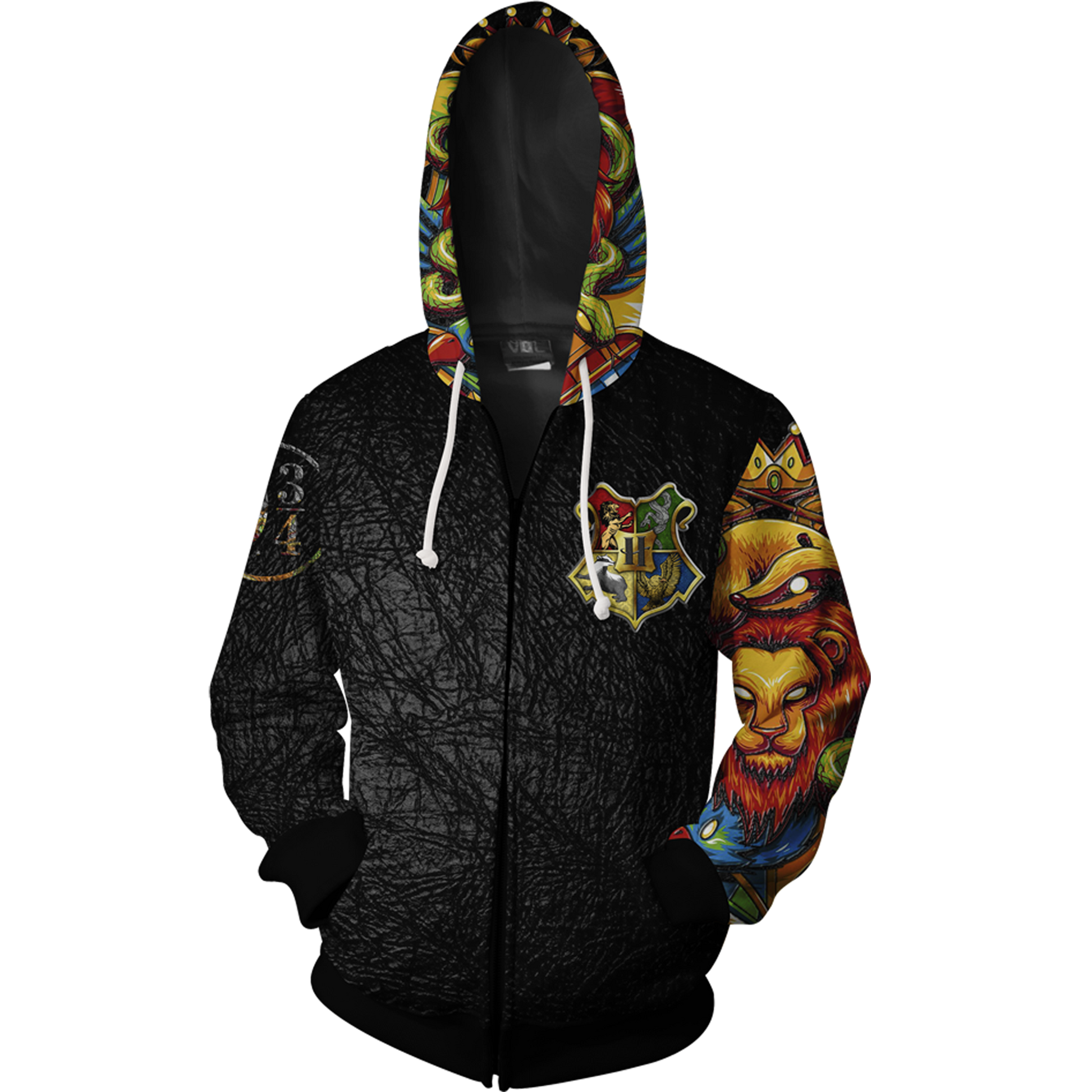 Hogwarts Harry Potter Zip Up Hoodie   