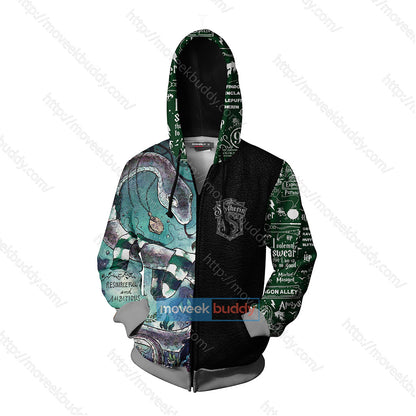 Slytherin House Resourcefull And Amitious Harry Potter Unisex 3D T-shirt   