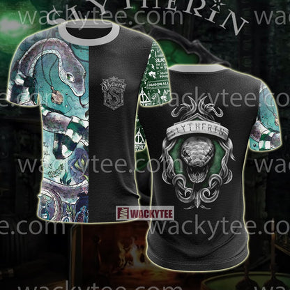 Slytherin House Resourcefull And Amitious Harry Potter Unisex 3D T-shirt T-shirt S 