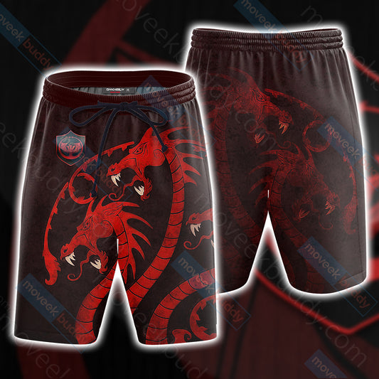 House Targaryen Game Of Thrones 3D Beach Shorts S  