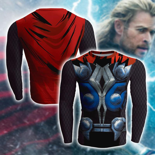 Thor (2011) Cosplay Long Sleeve Compression T-shirt US/EU XXS  