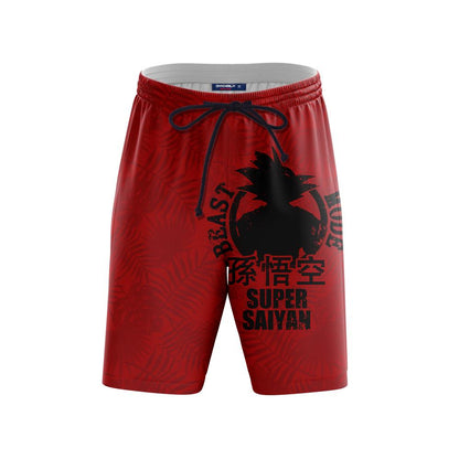 Dragon Ball Songoku Beast Mode Super Saiyan Beach Short   