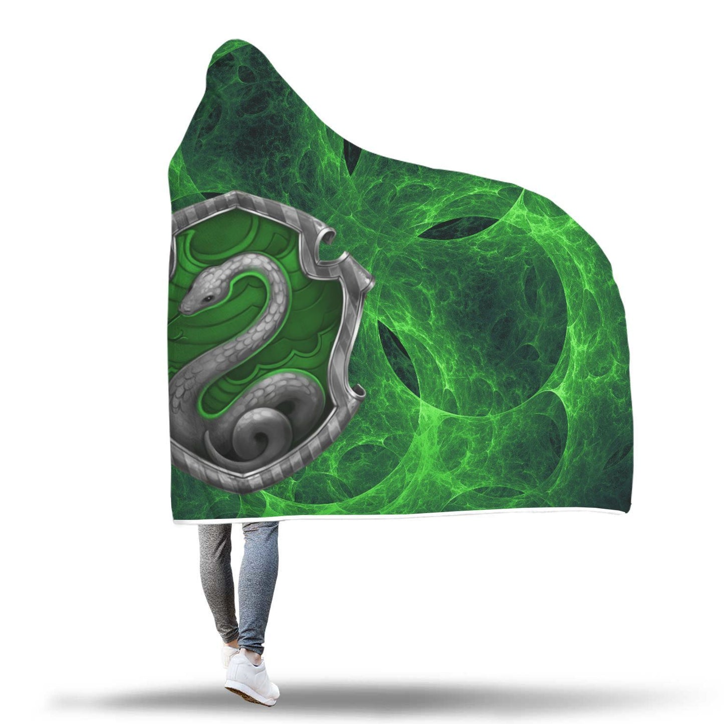 Cunning Like A Slytherin Harry Potter 3D Hooded Blanket   