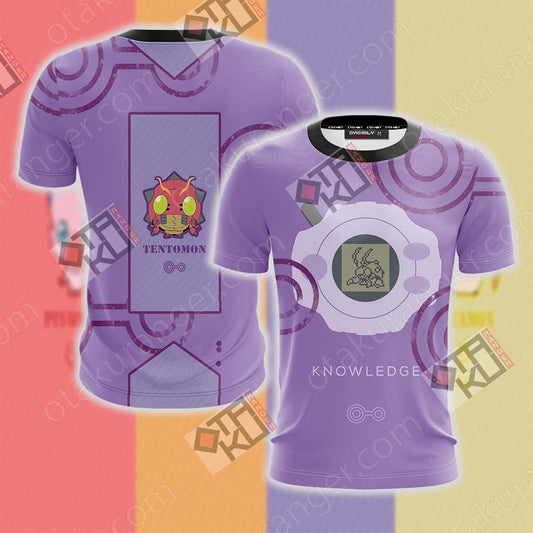 Digimon The Crest Of Knowledge Tentomon Unisex 3D T-shirt   