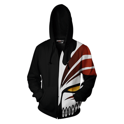 Bleach Ichigo I Want To Win Zip Up Hoodie Jacket   