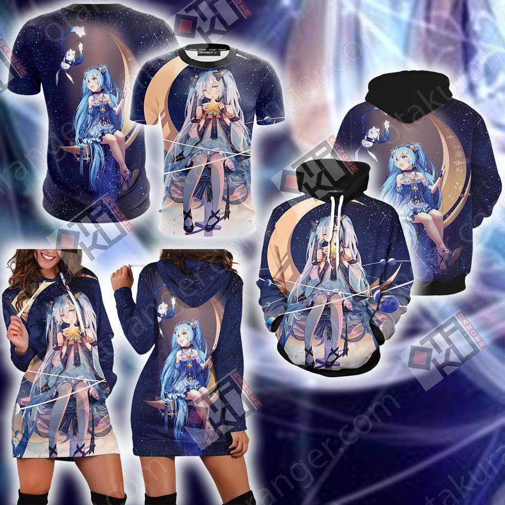 Hatsune Miku 3D Hoodie Dress   